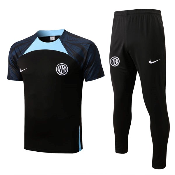 Trikot Inter Milan Komplett-Set 2022-23 Schwarz